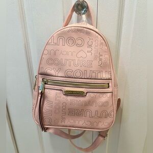 Juicy Couture Blush Pink Logo Mini Backpack Y2K Style